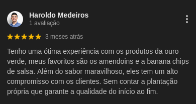 Avaliação Google - Cliente 2