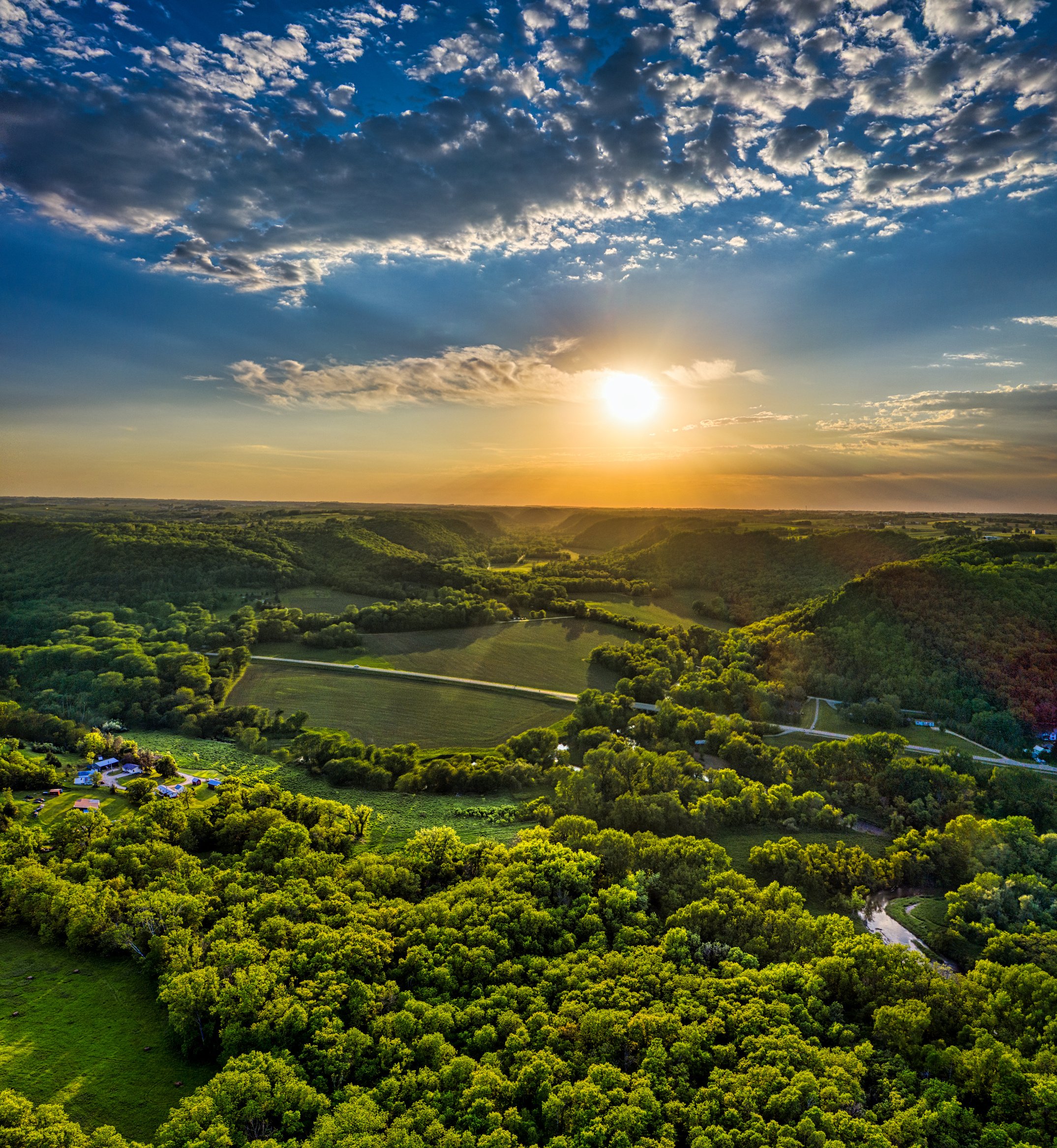 Sunset over the Valley